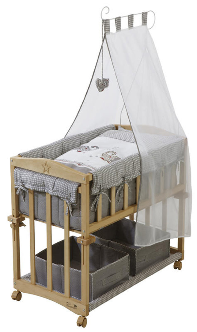 Mini Cuna Moises Mecedora De Madera Todo Incluido Desde 190